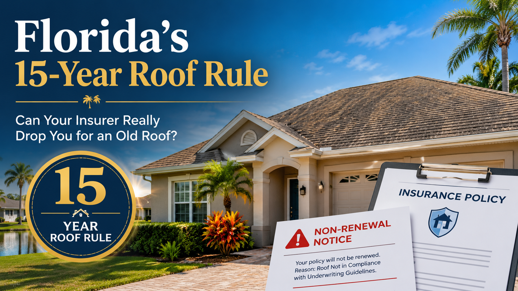 Florida's 15-Year Roof Rule: Can Your Insurer Really Drop You for an Old Roof?